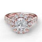 18Kt Rose Gold Bridal Engagement Rings