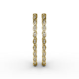 14Kt Yellow Gold Diamond Fashion Earrings