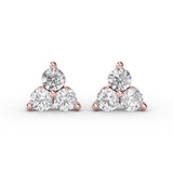 14Kt Rose Gold Diamond Fashion Earrings