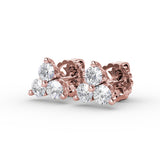 14Kt Rose Gold Diamond Fashion Earrings