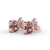 14Kt Rose Gold Diamond Fashion Earrings