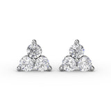 14Kt White Gold Diamond Fashion Earrings