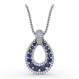 Steal The Spotlight Sapphire and Diamond Pendant