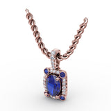 14Kt Rose Gold  Color Fashion Pendants