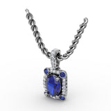 14Kt White Gold  Color Fashion Pendants