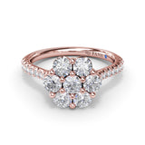 14Kt Rose Gold Diamond Fashion Rings