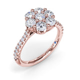 14Kt Rose Gold Diamond Fashion Rings