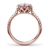 14Kt Rose Gold Diamond Fashion Rings