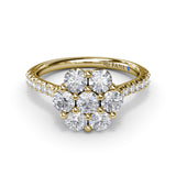 14Kt Yellow Gold Diamond Fashion Rings