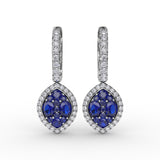 Marquise Shaped Dangle Earrings