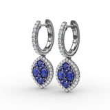 14Kt White Gold Color Fashion Earrings