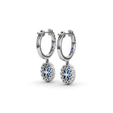 14Kt White Gold Color Fashion Earrings