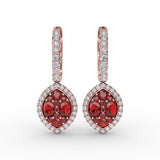 14Kt Rose Gold Color Fashion Earrings