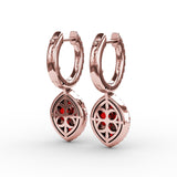 14Kt Rose Gold Color Fashion Earrings