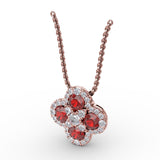 14Kt Rose Gold  Color Fashion Pendants