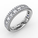 14Kt White Gold Diamond Fashion Bands