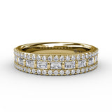 14Kt Yellow Gold Diamond Fashion Bands