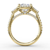 14Kt Yellow Gold Bridal Engagement Rings