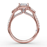 18Kt Rose Gold Bridal Engagement Rings