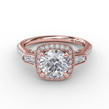 18Kt Rose Gold Bridal Engagement Rings