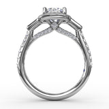 18Kt White Gold Bridal Engagement Rings