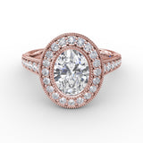 18Kt Rose Gold Bridal Engagement Rings