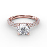 18Kt Rose Gold Bridal Engagement Rings