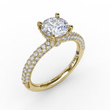 18Kt Yellow Gold Bridal Engagement Rings