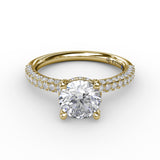 18Kt Yellow Gold Bridal Engagement Rings