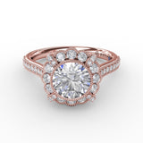 18Kt Rose Gold Bridal Engagement Rings