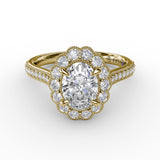 18Kt Yellow Gold Bridal Engagement Rings