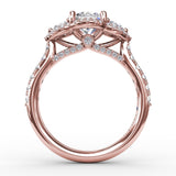 14Kt Rose Gold Bridal Engagement Rings