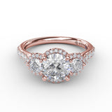 14Kt Rose Gold Bridal Engagement Rings