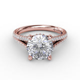 18Kt Rose Gold Bridal Engagement Rings