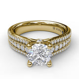 14Kt Yellow Gold Bridal Engagement Rings