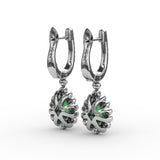 14Kt White Gold Color Fashion Earrings