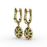 14Kt Yellow Gold Color Fashion Earrings