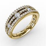 14Kt Yellow Gold Diamond Fashion Bands