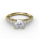 18Kt Yellow Gold Bridal Engagement Rings