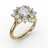 14Kt Yellow Gold Bridal Engagement Rings