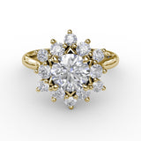 14Kt Yellow Gold Bridal Engagement Rings