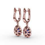 14Kt Rose Gold Color Fashion Earrings