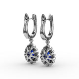 14Kt White Gold Color Fashion Earrings