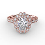 18Kt Rose Gold Bridal Engagement Rings