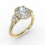 18Kt Yellow Gold Bridal Engagement Rings