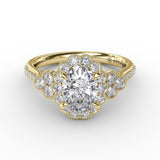 18Kt Yellow Gold Bridal Engagement Rings