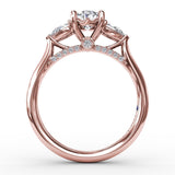 14Kt Rose Gold Bridal Engagement Rings