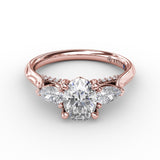 14Kt Rose Gold Bridal Engagement Rings