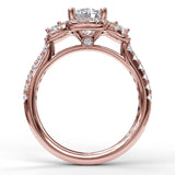 18Kt Rose Gold Bridal Engagement Rings