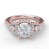 18Kt Rose Gold Bridal Engagement Rings